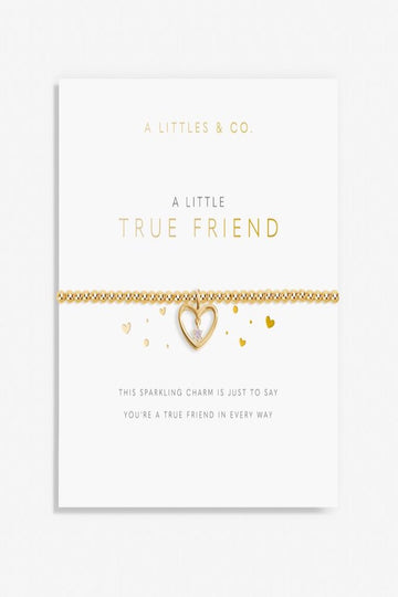 A Little &#039;True Friend&#039; Bracelet- Gold