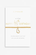 A Little 'Happy 40th Birthday' Bracelet- Gold