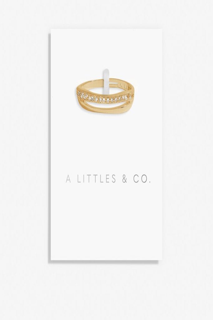 A Littles &amp; Co Afterglow Double Ring- Gold
