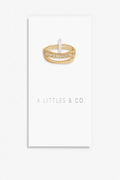 A Littles & Co Afterglow Double Ring- Gold