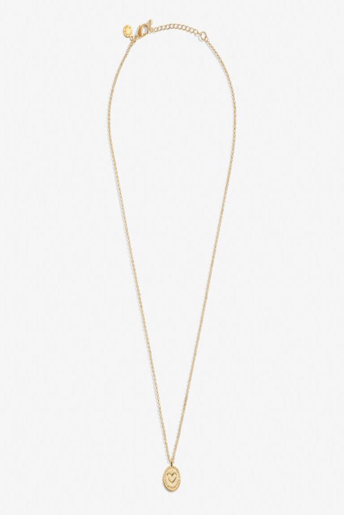 A Little &#039;Friends Are Family You Choose&#039; Necklace- Gold