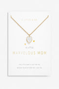 A Little 'Marvelous Mom' Necklace- Gold
