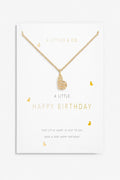 A Little 'Happy Birthday' Necklace- Gold