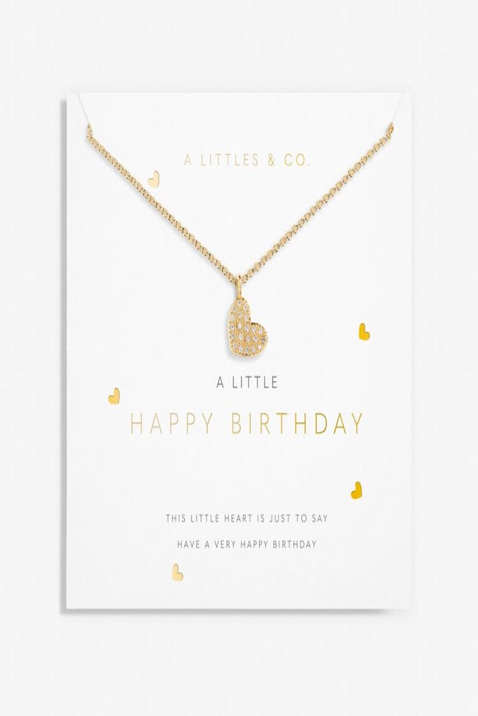 A Little &#039;Happy Birthday&#039; Necklace- Gold