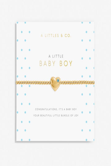 A Little &#039;Baby Boy&#039; Bracelet- Gold