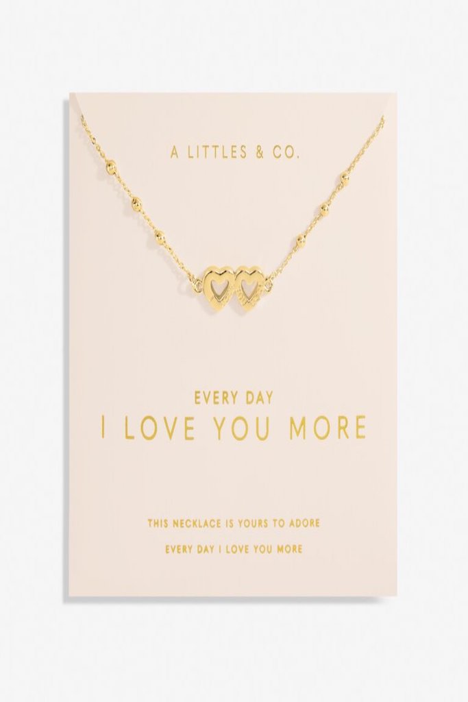 Forever Yours &#039;Everyday I Love You More&#039; Necklace- Gold