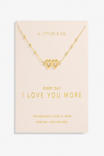 Forever Yours &#039;Everyday I Love You More&#039; Necklace- Gold