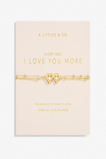 Forever Yours &#039;Everyday I Love You More&#039; Bracelet- Gold