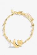 Forever Yours 'Love You To The Moon And Back' Bracelet- Gold