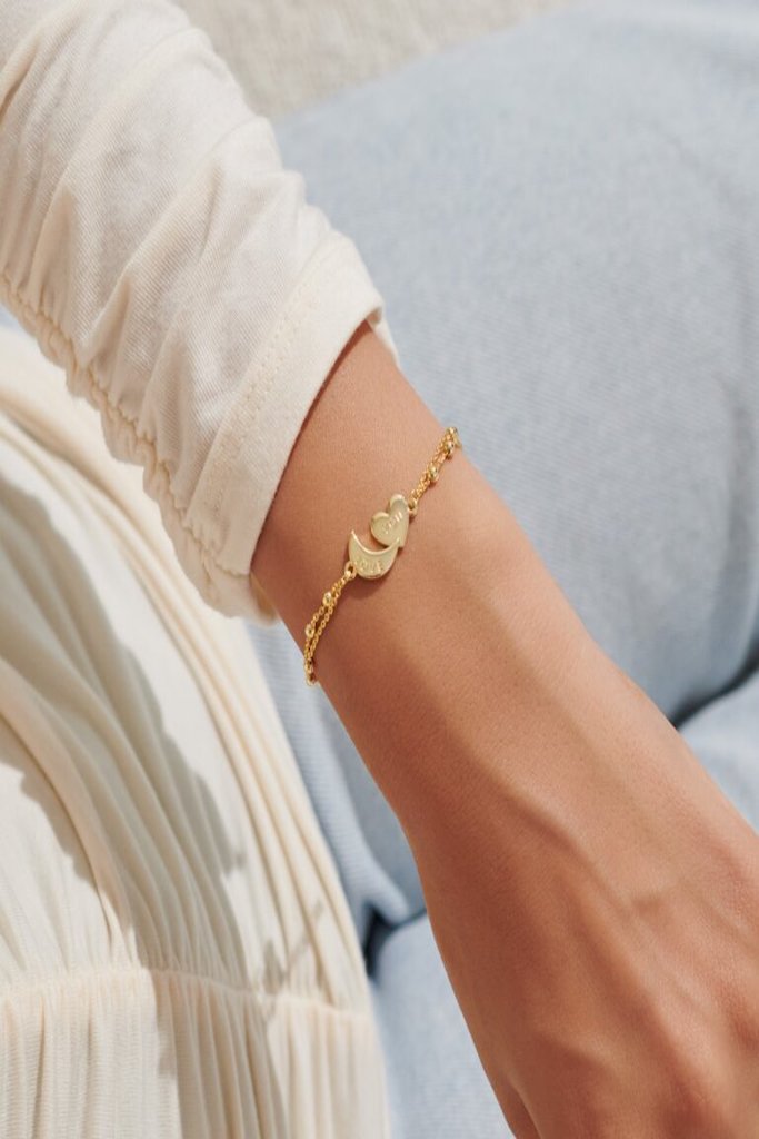 Forever Yours &#039;Love You To The Moon And Back&#039; Bracelet- Gold