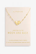 Forever Yours 'Love You To The Moon And Back' Necklace- Gold