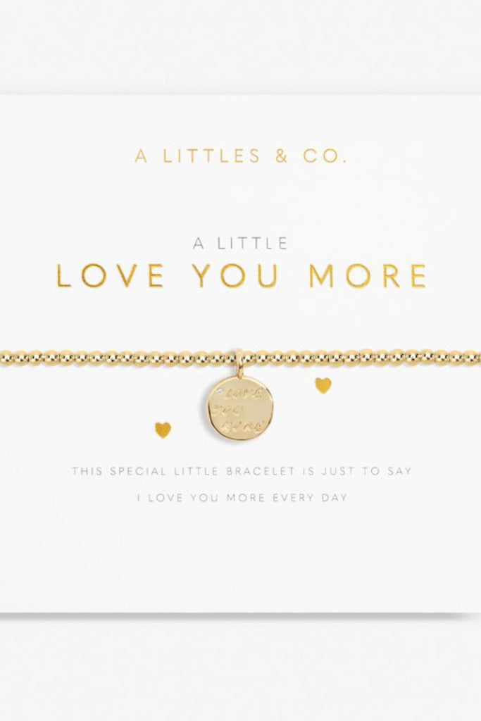 A Little &#039;Love You More&#039; Bracelet- Gold
