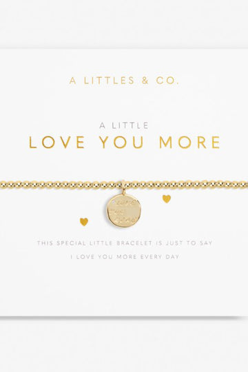 A Little &#039;Love You More&#039; Bracelet- Gold