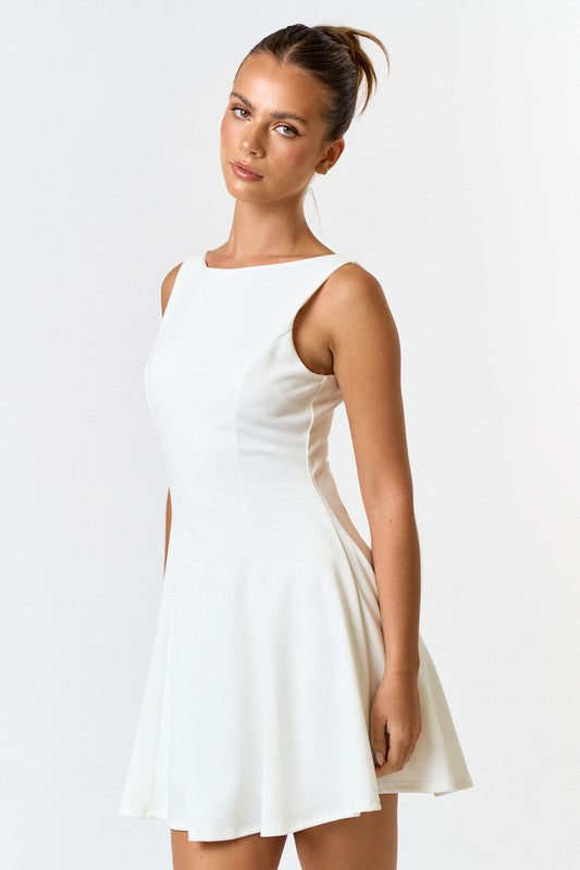Pennie Mini Dress - Ivory