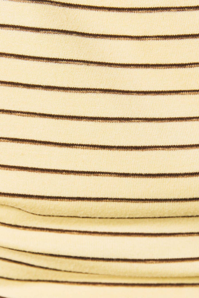 Striking Gold Striped Top - Yellow