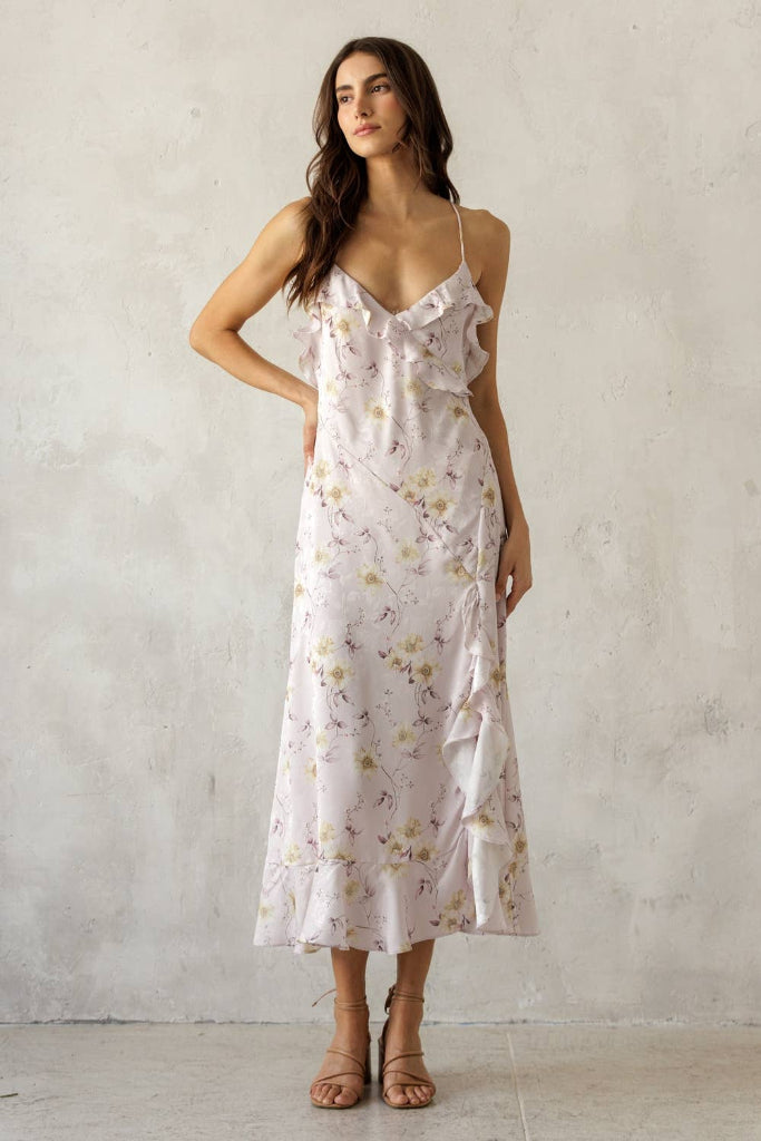 Dorsey Midi Dress- Lilac