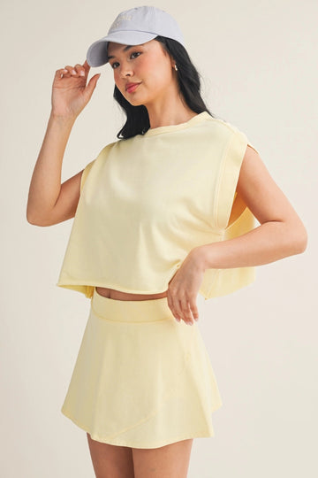 Loose Ends Open Back Top - Yellow