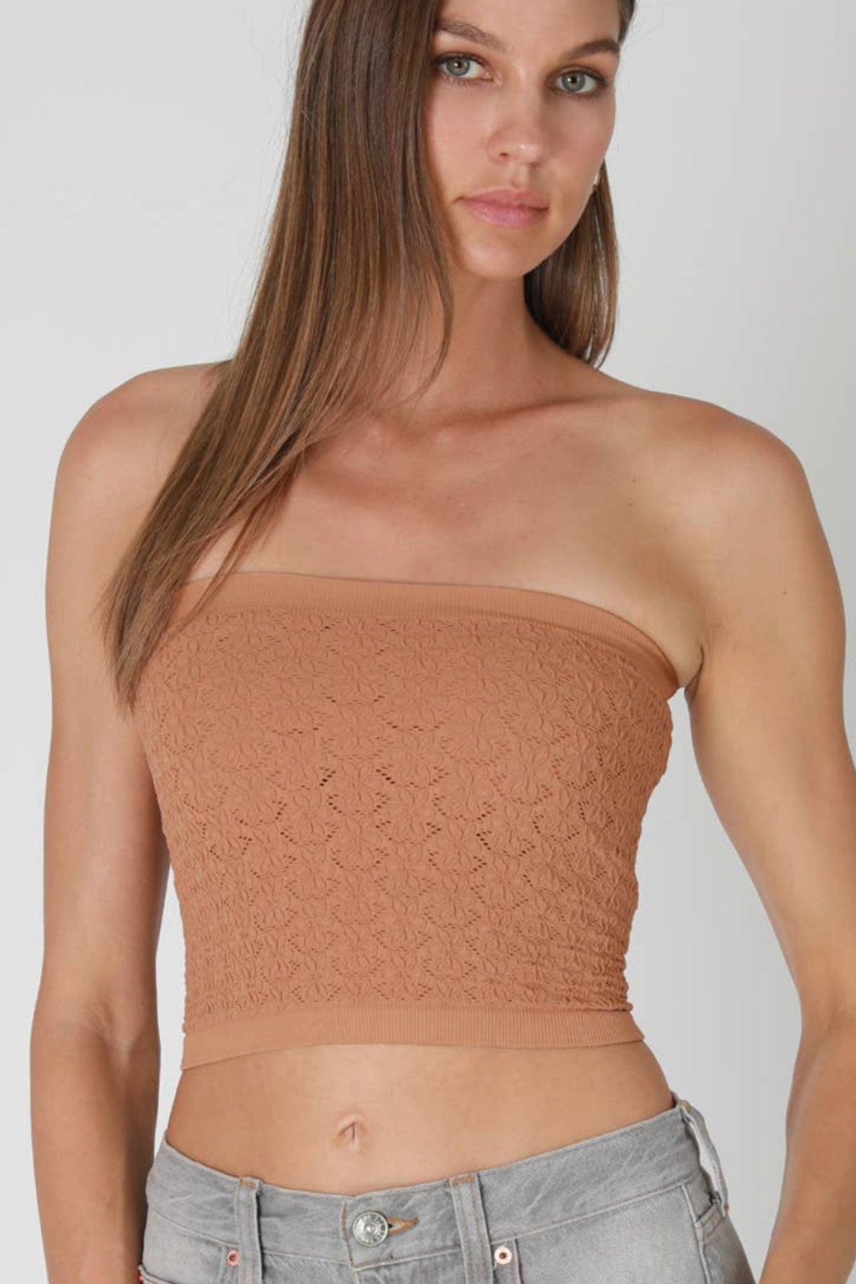 Fresh Start Floral Lace Tube Top -