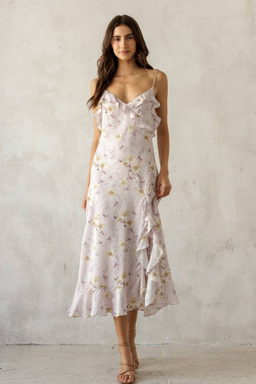 Dorsey Midi Dress- Lilac
