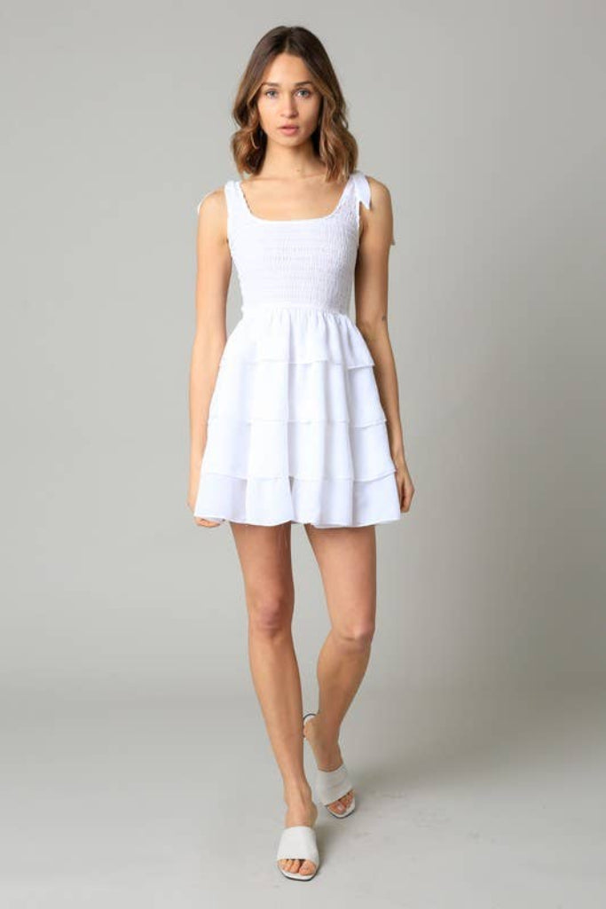 Klara Mini Dress - White