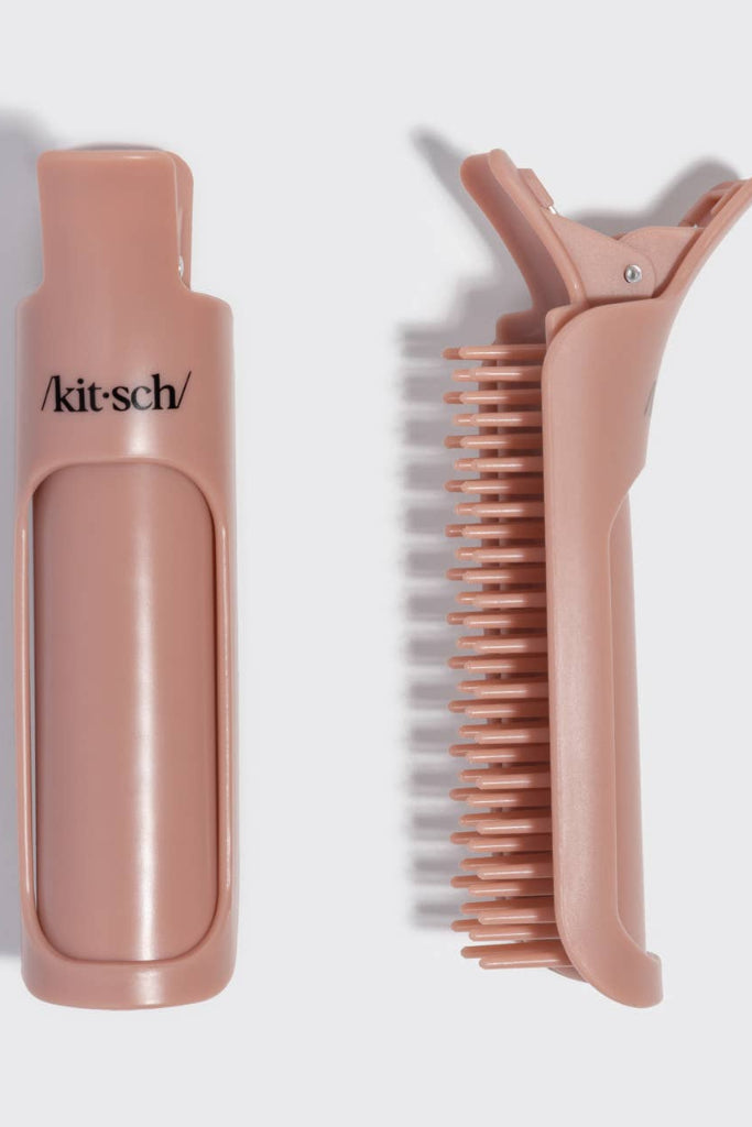 KITSCH - Hair Volumizing Clip 2pc Set - Terracotta