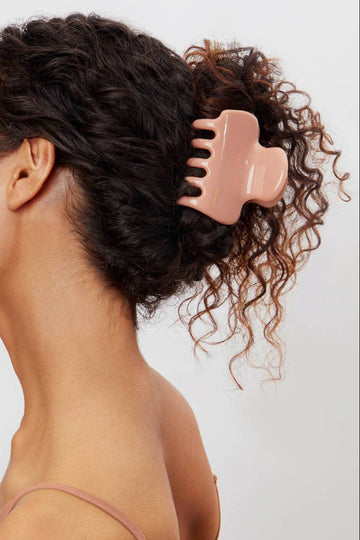 Recycled Plastic Puffy Cloud Clip - Rosewood