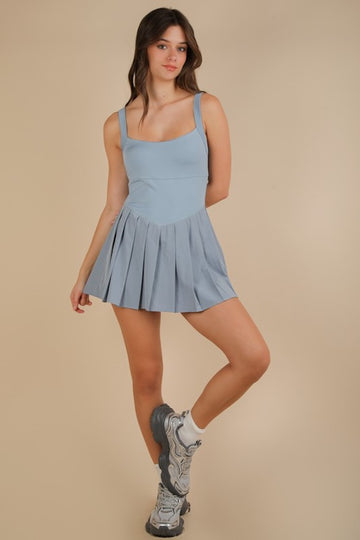 Love Me Not Active Dress- Blue