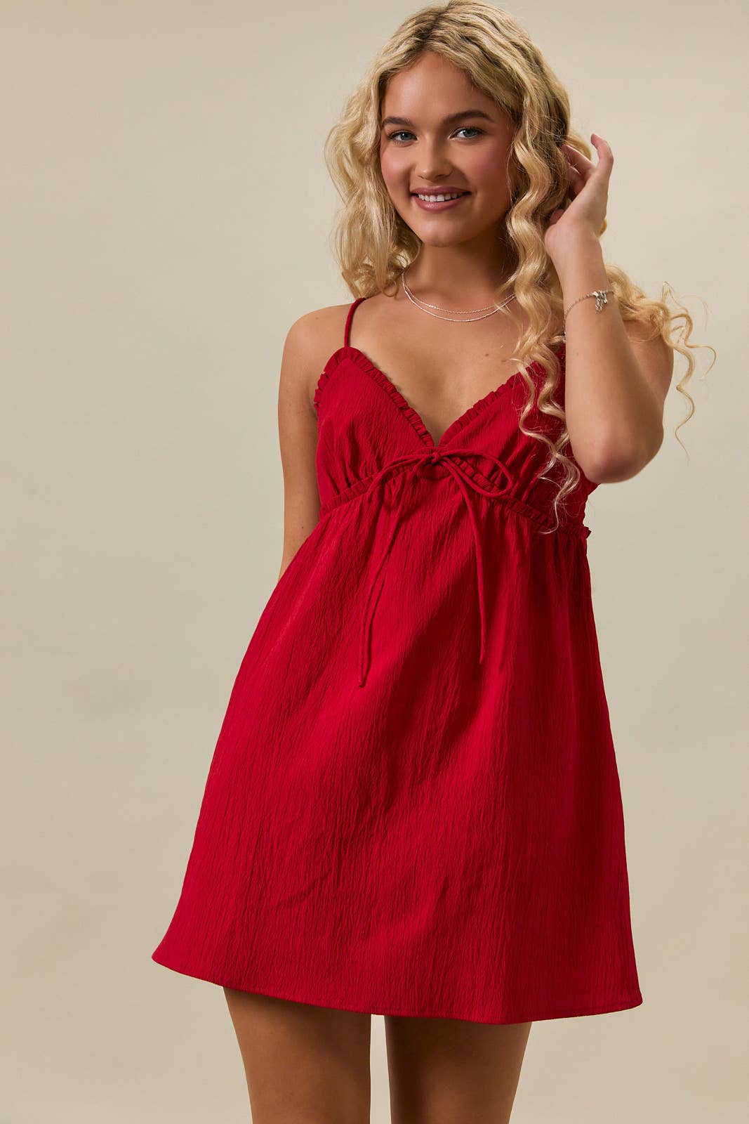 Instant Joy Mini Dress - Red