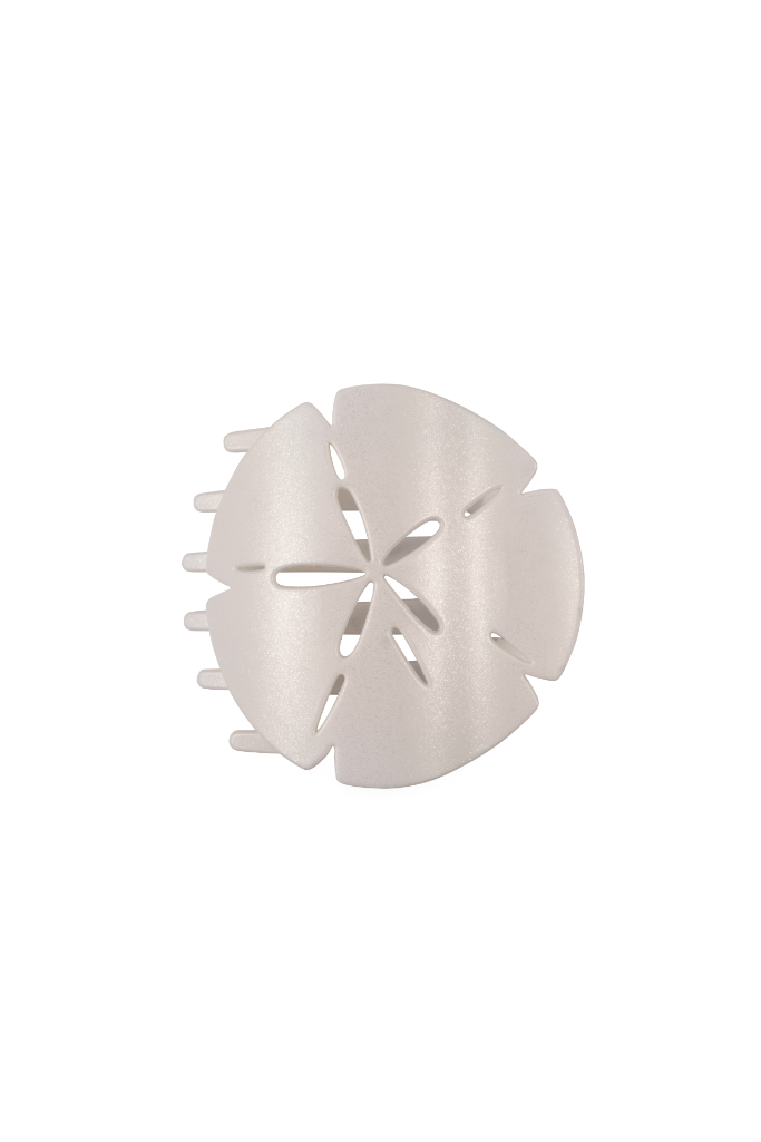 TELETIES Small Sand Dollar Flat Hair Clip -
