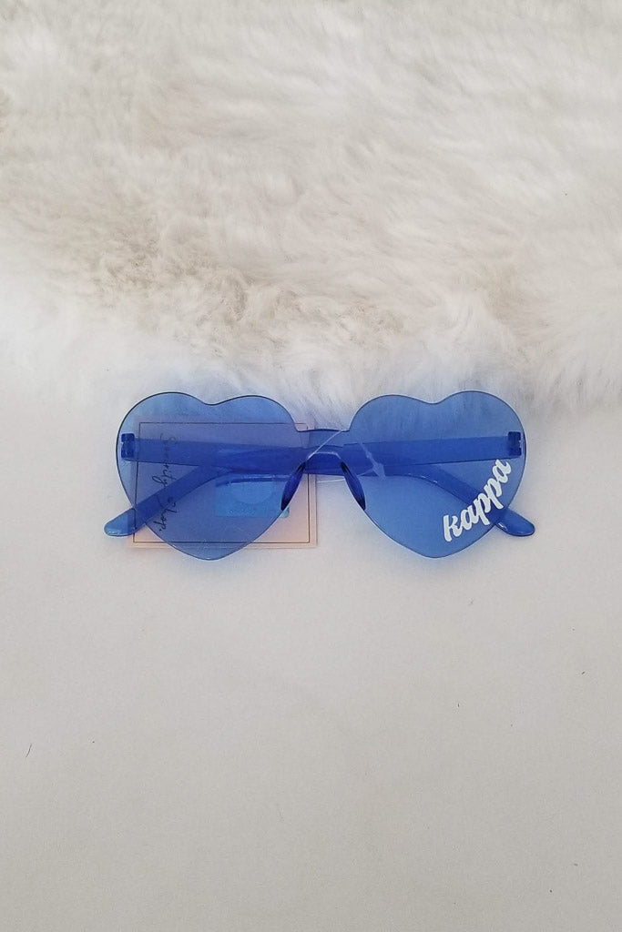 Kappa Kappa Gamma - Heart Shaped Sunglasses