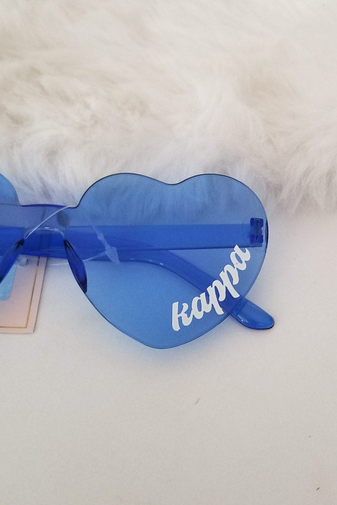 Kappa Kappa Gamma - Heart Shaped Sunglasses