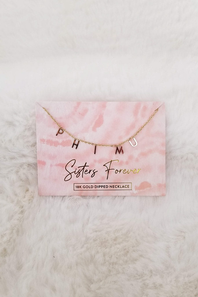 Sorority Name Necklace