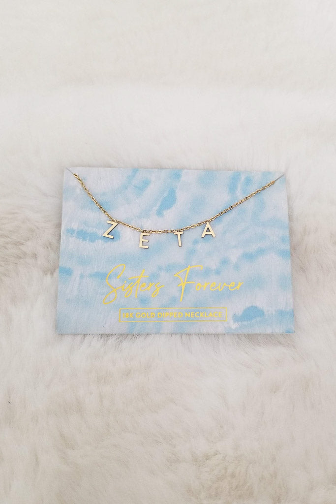 Sorority Name Necklace