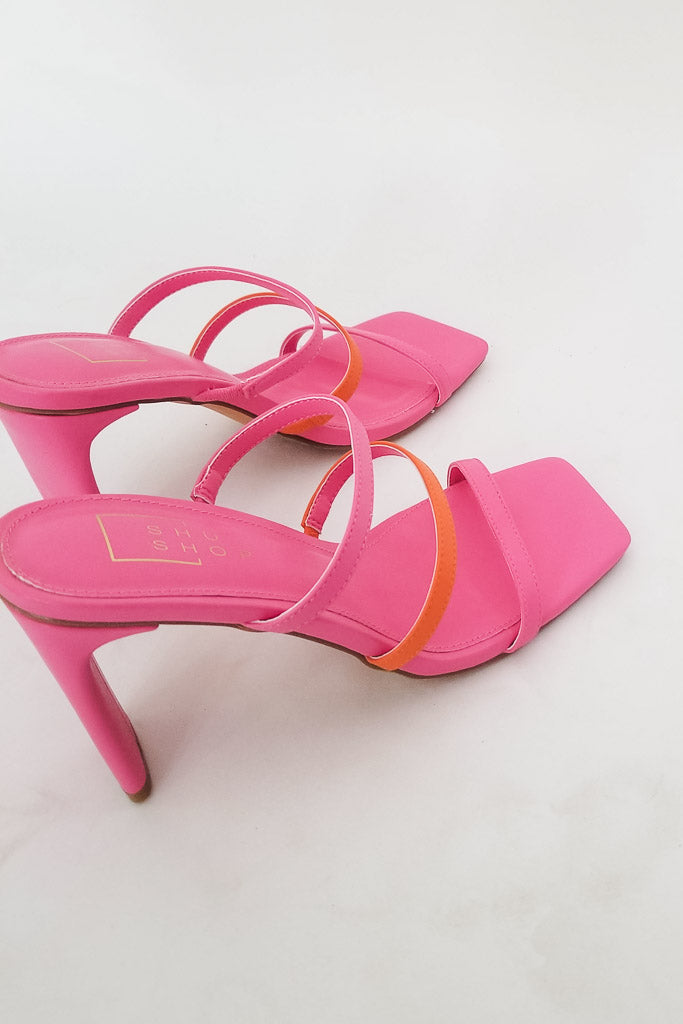 Fern Heels- Bright Pink