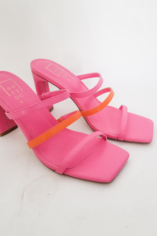 Fern Heels- Bright Pink