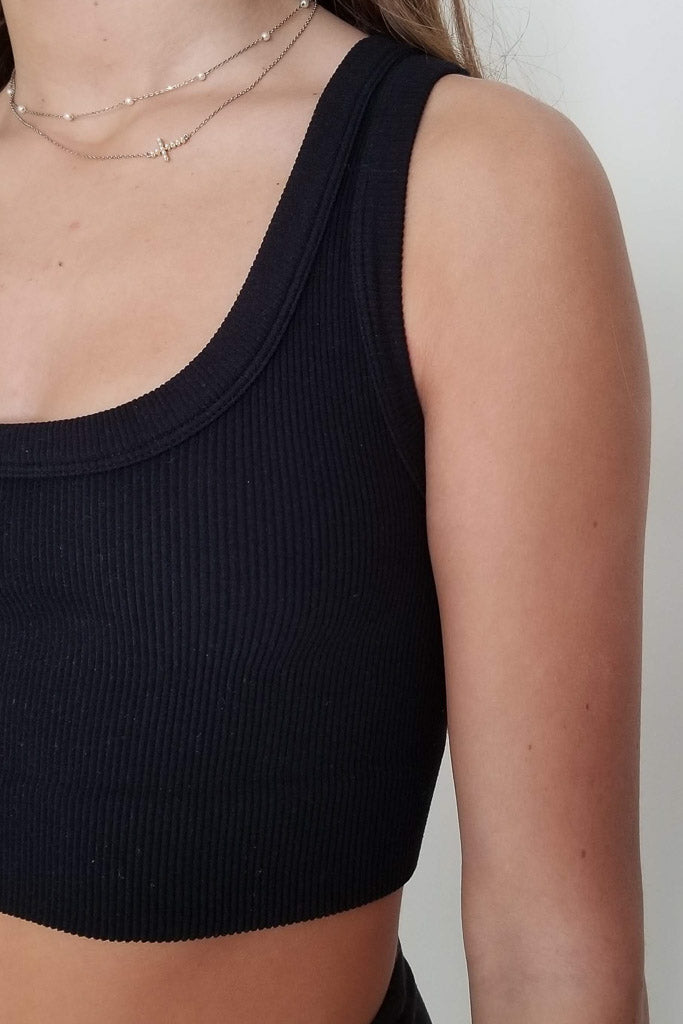 Giving Back Cropped Tank -