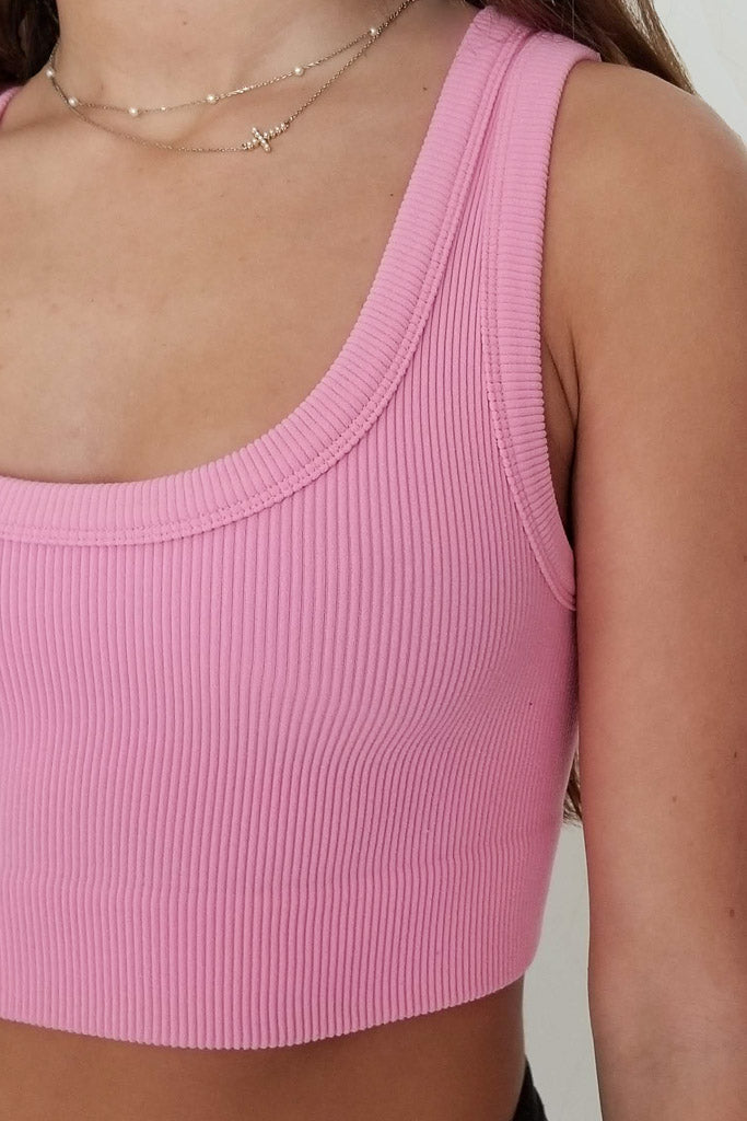 Giving Back Cropped Tank -