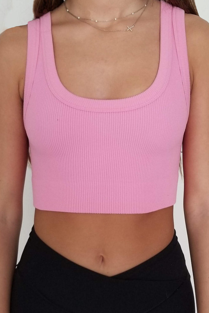 Giving Back Cropped Tank -