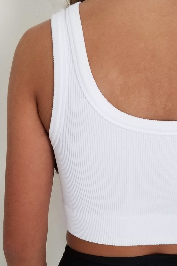 Giving Back Cropped Tank - OS