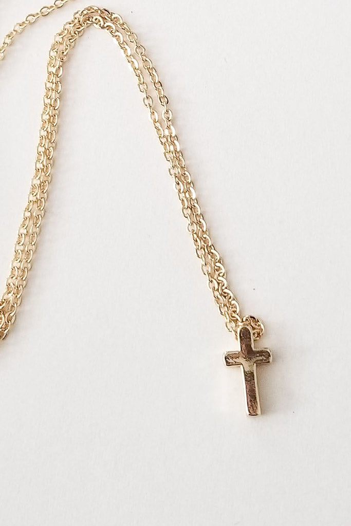 Angel Kiss Cross Necklace