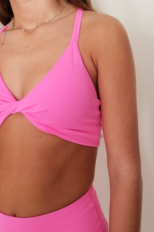 Dream City Tank Bra- Pink
