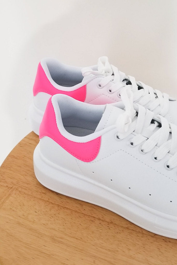 Light It Up Sneaker - White &amp; Pink