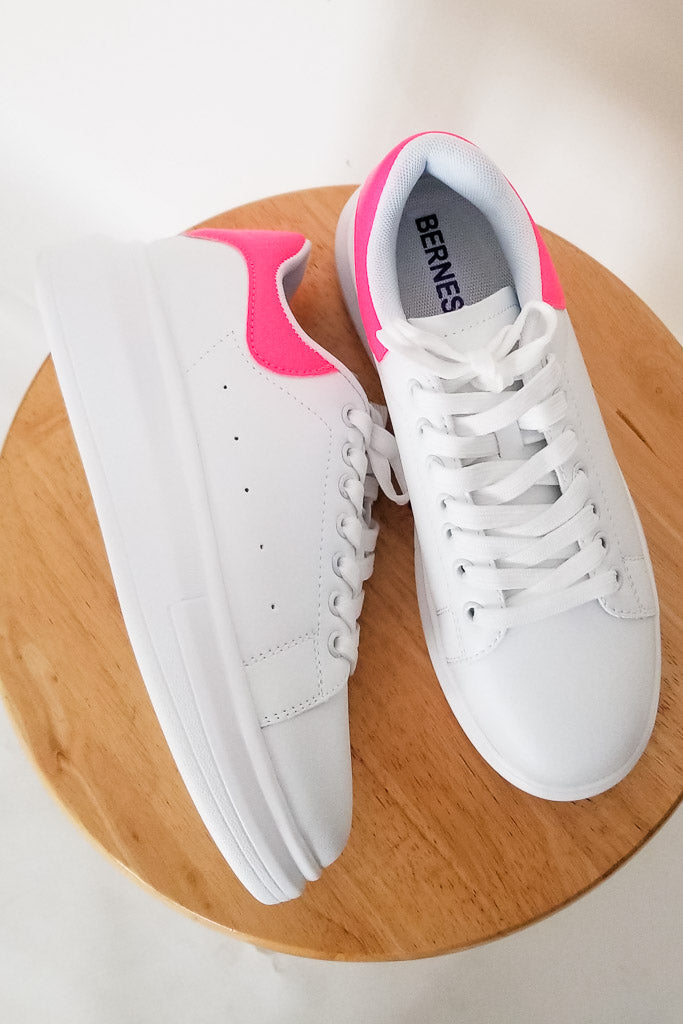 Light It Up Sneaker - White &amp; Pink