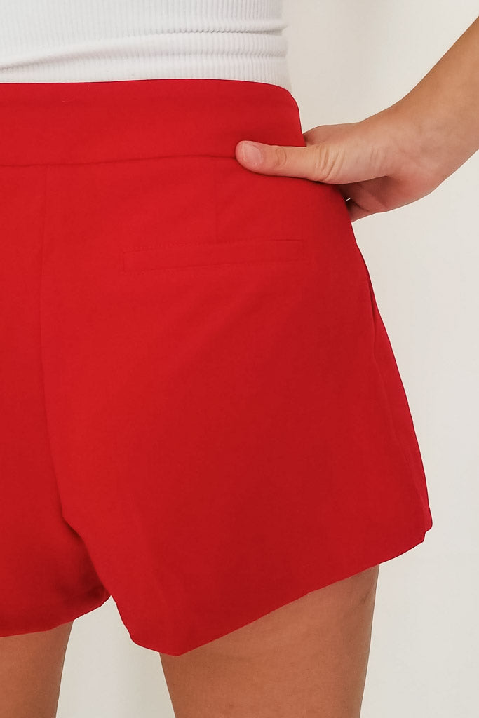 Lights Up Shorts- Red