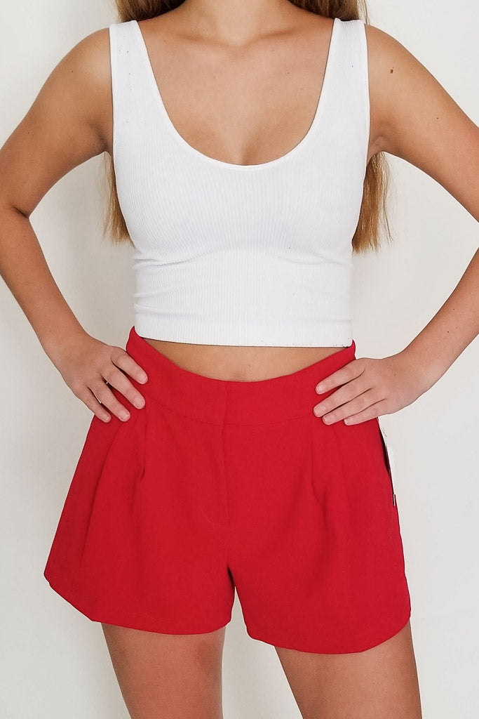 Lights Up Shorts- Red