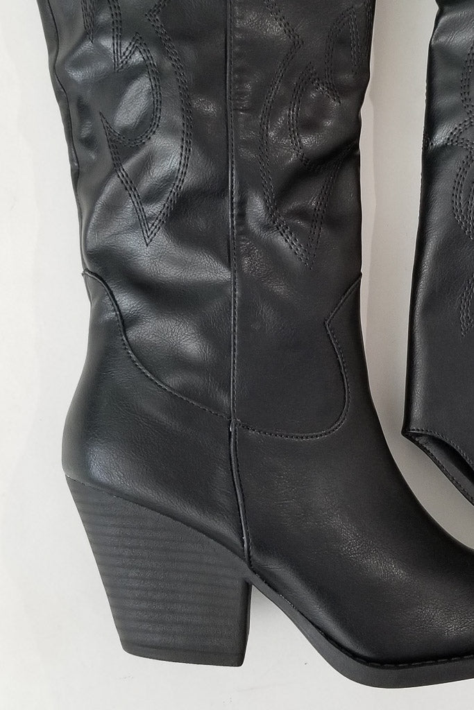 Sky High Cowgirl Boot- Black