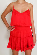 Get Together Crop Top- Red