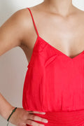 Get Together Crop Top- Red