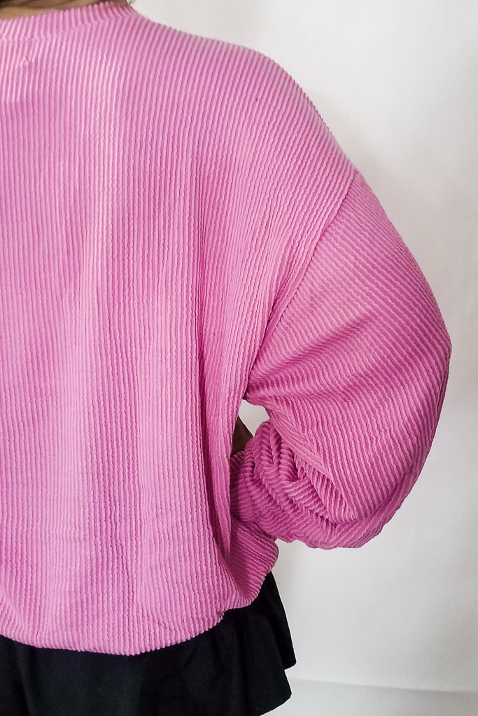 Georgia Graphic Sweatshirt- Pink