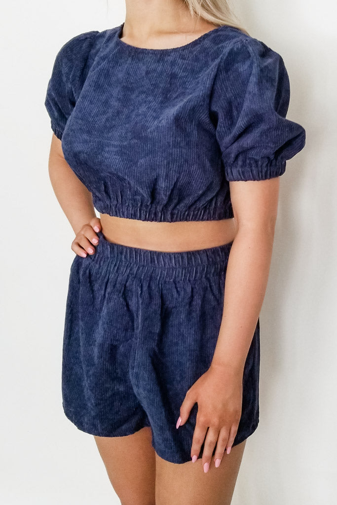 Say Hello Shorts- Navy